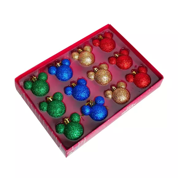 Set de 12 bolas de Navidad (D30 mm) mini Mickey Multicolor 2