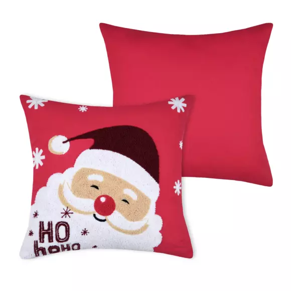 Cojín de Navidad cuadrado (45 cm) Falala rojo y blanco

 2