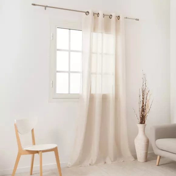 Visillo (145 x Alto 240 cm) Givrée Beige 3