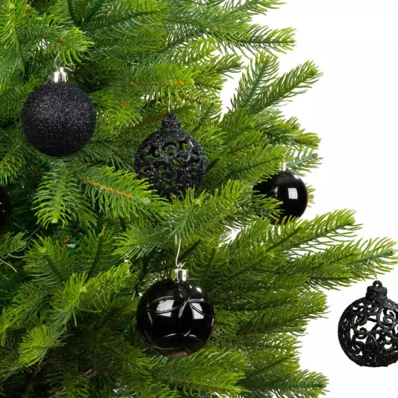 Set van 37 kerstballen (D60 mm) Alpine mix Zwart 3