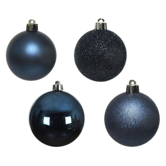 Set van 30 kerstballen (D60 mm) Alpine donkerblauw 2