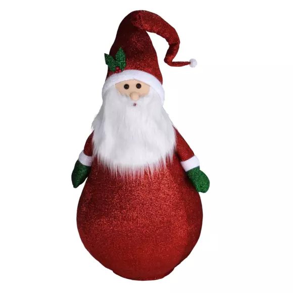 Kerstman opvouwbaar verlicht (batterij) H140 cm rood 2