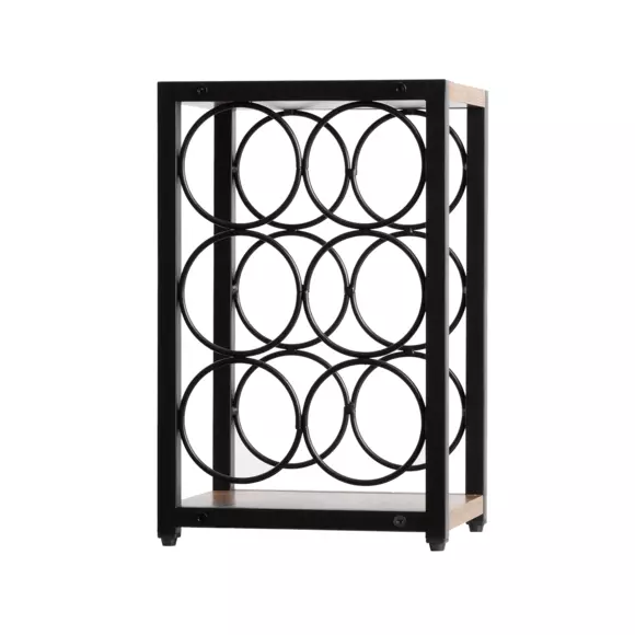Casier range-bouteilles industriel  6 emplacements (H20 cm) Sacha Noir 2