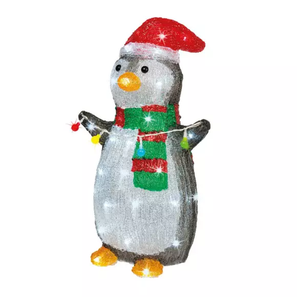 Pinguino luminoso Polly Blanco frío 48 LED 2