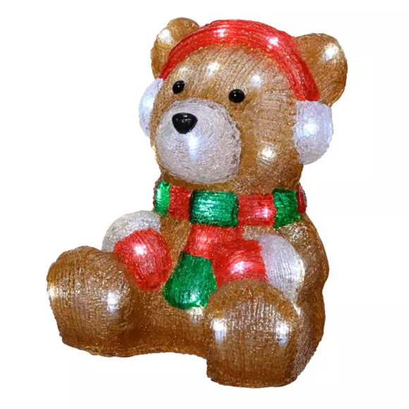 Oso luminoso Jilio Blanco frío 40 LED 2