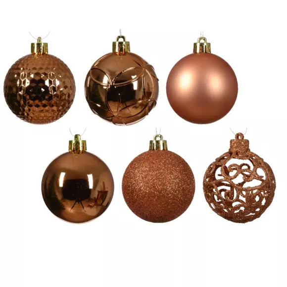 Lot de 37 boules de Noël (D60 mm) Alpine Mix Rouge cuivré 2