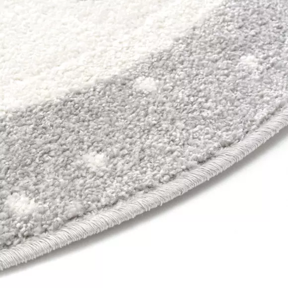 Alfombra redonda Infantil (100 cm) Bambi Gris 3