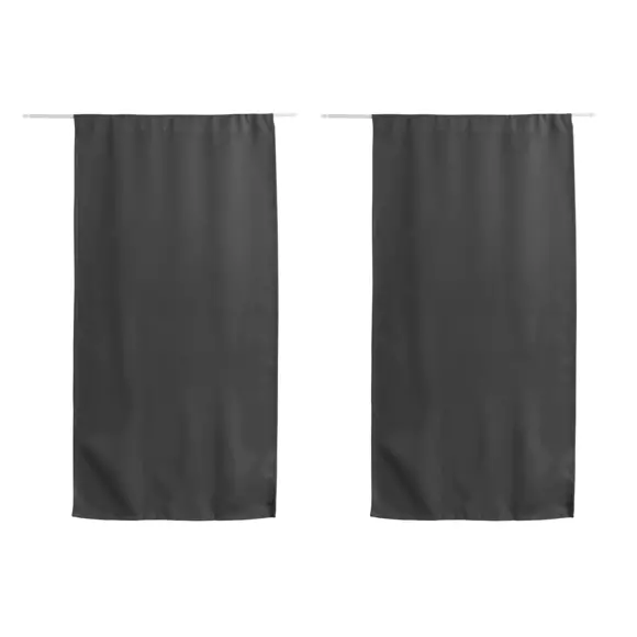 Rideau occultant passe-tringle (60 x 120 cm) Night Gris foncé 3