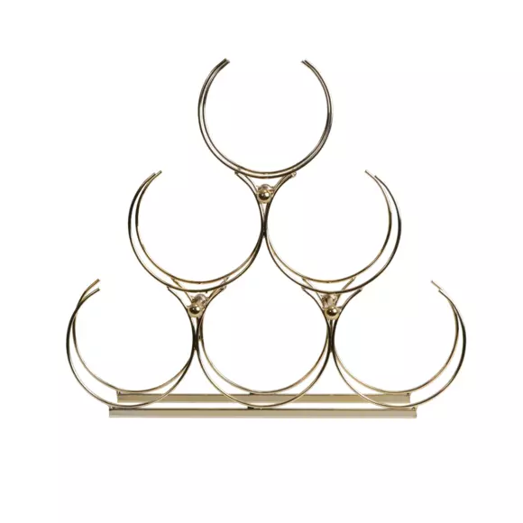 Portabotellas de metal (H28 cm) Noa Oro 3