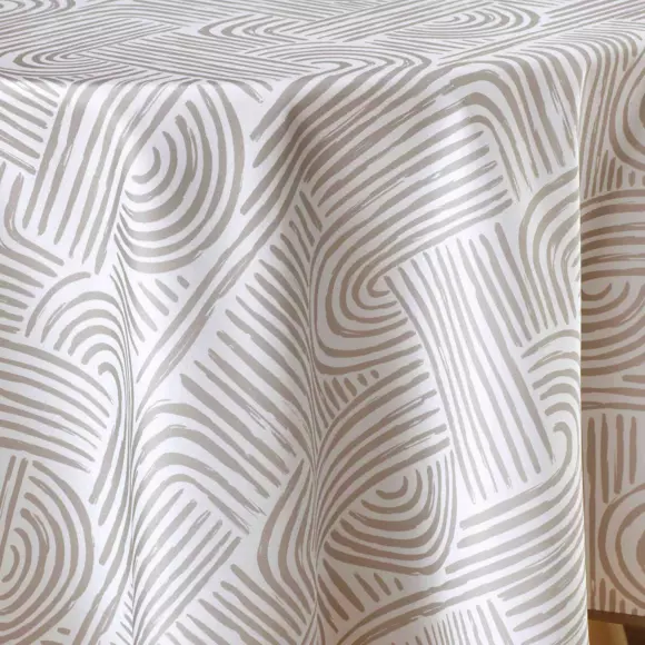 Nappe ronde anti tache (180 cm) Pandore Blanche 2