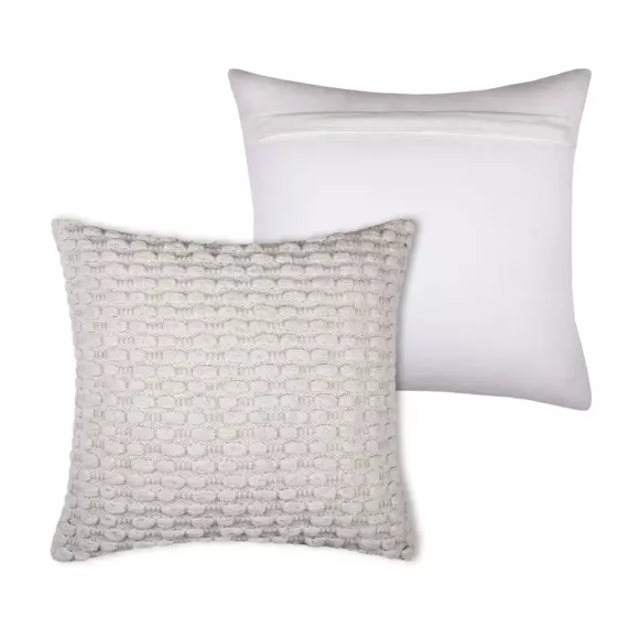 Coussin carré coton (40 cm) Cornouailles Ecru 3