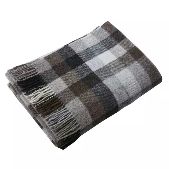 Plaid laine (200 cm) Marcel Gris