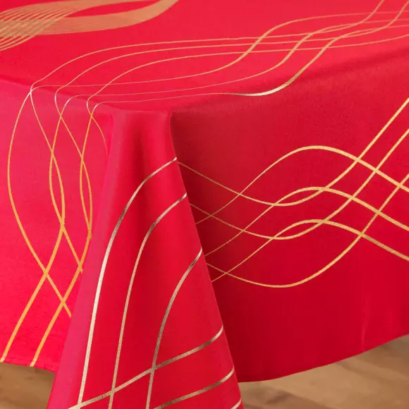 Tafelkleed rechthoekig (L240 cm) Elona Rood 2