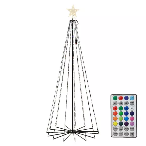 Cono luminoso  luces danzantes negras y multicolor Multicolor 295 Micro LED 3