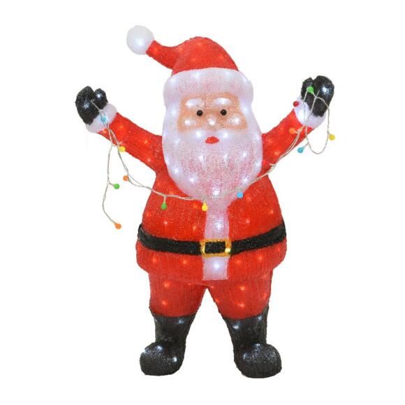Papá Noel luminoso  con guirnalda Blanco frío 180 LED 3