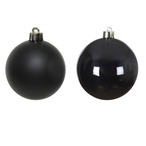 Lote de 6 bolas de Navidad (D80 mm) Alpine Negro 2