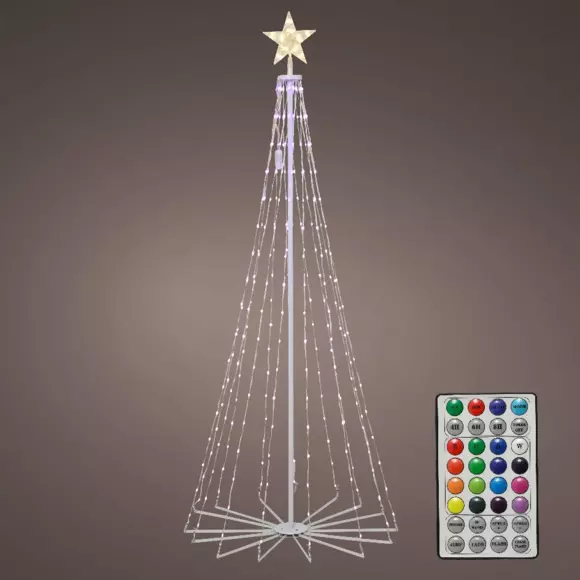 Cono luminoso  luces danzantes blancas y multicolor Multicolor 205 Micro LED 2