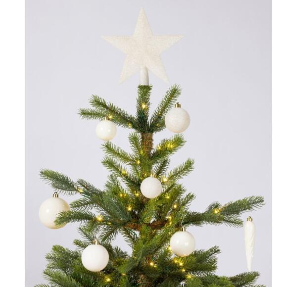 Kit de decoración para árbol de Navidad Novae Blanco lana 3