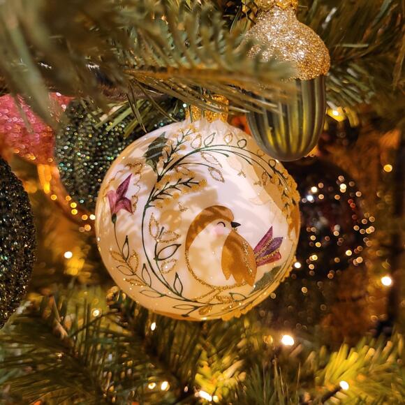 Confezione di 6 palline di Natale (D80 mm) in vetro Pix Marrone 2