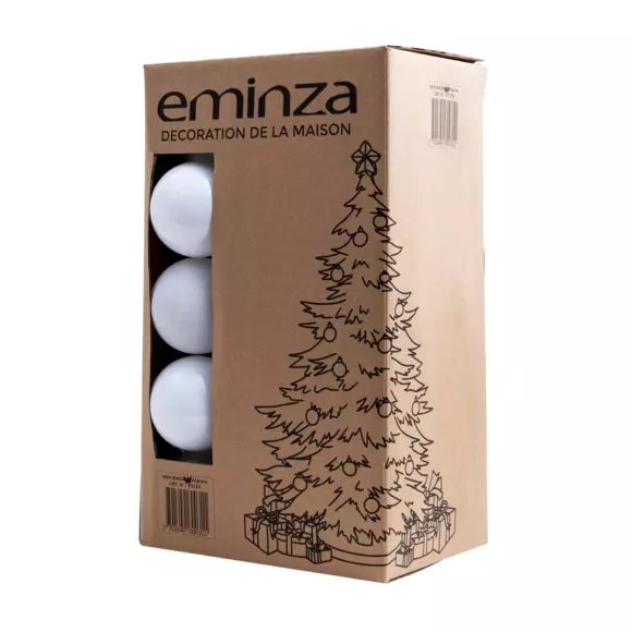 Set van 30 kerstballen (D80 mm) New Alpine Wit 2