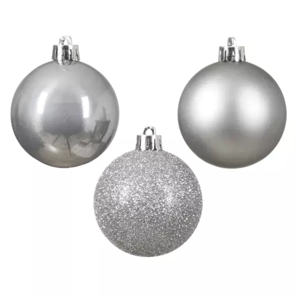Set van 30 kerstballen (D80 mm) New Alpine zilver 2