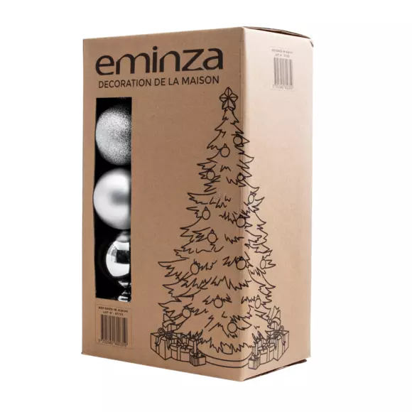 Set van 30 kerstballen (D80 mm) New Alpine zilver 3