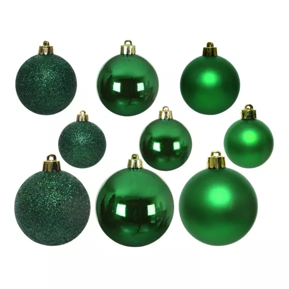 Set van 20 kerstballen New Alpine Mix dennengroen