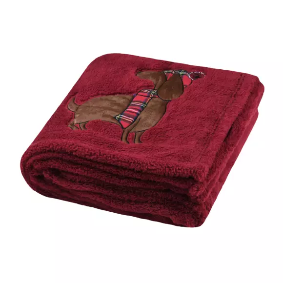 Plaid de noël (150 cm) Douillet Rouge 2