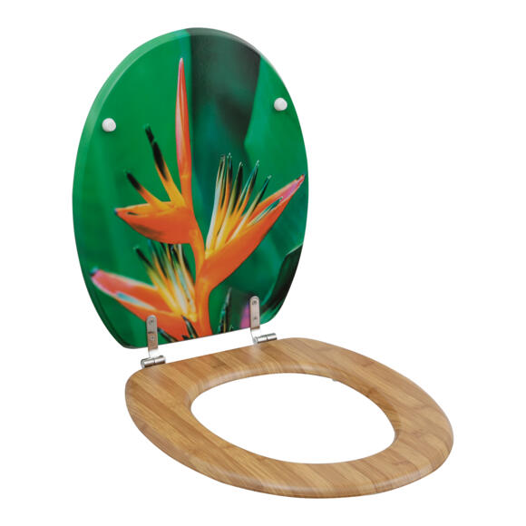 Toiletbril imitatie bamboe Island Spirit Oranje
