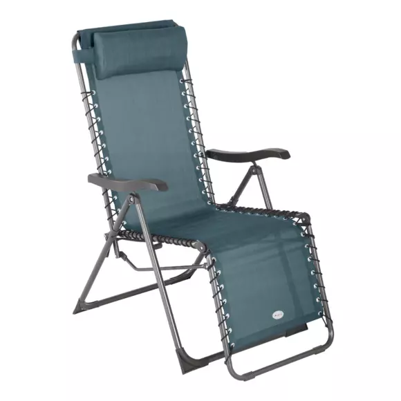 Fauteuil de jardin relax Silos - Bleu canard