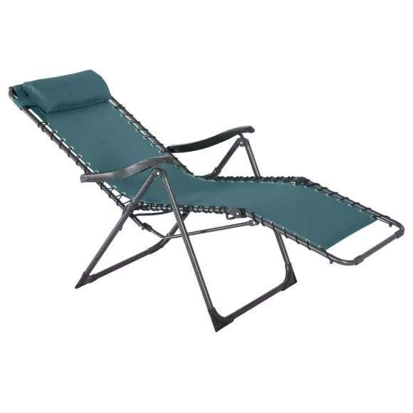 Fauteuil de jardin relax Silos - Bleu canard