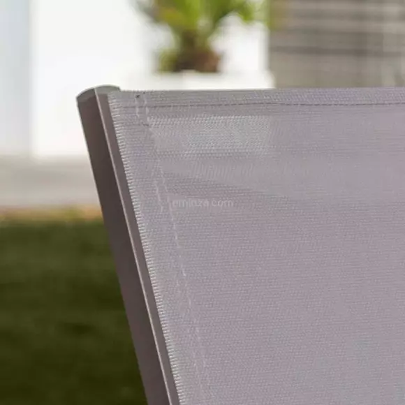 Chaise de jardin alu empilable Murano - Taupe