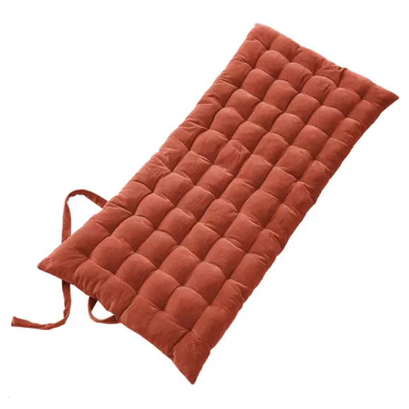 Vloermatras katoenfluweel (60 x 120 cm) César Terracotta 2