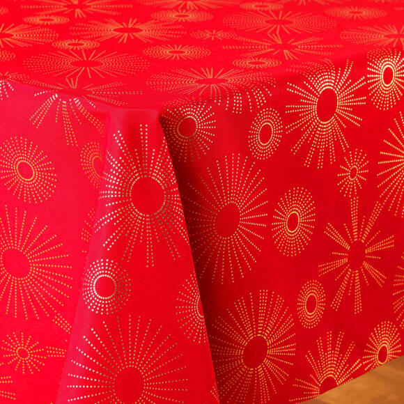 Tischdecke rechteckig (L300 cm) Pampille Rot 2
