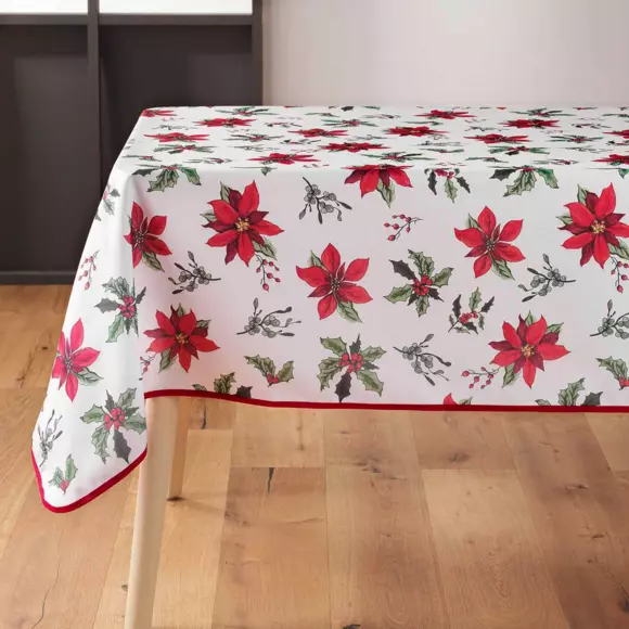 Mantel rectangular (L300 cm) Amaryllis Blanco 3