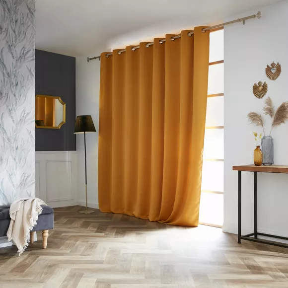Rideau obscurcissant  (280 x 260 cm) Dark Jaune moutarde