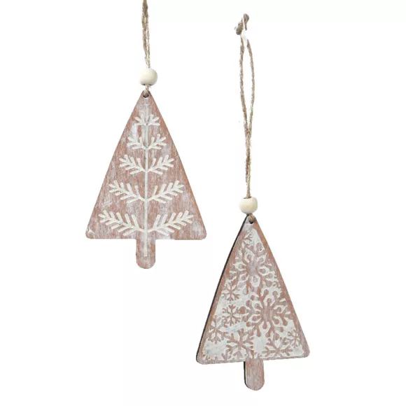Set van 2 sapins Moïna om op te hangen roze 2