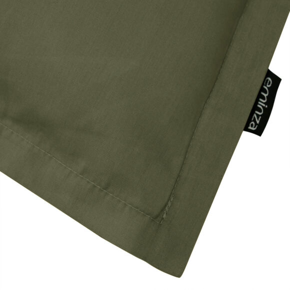 Federa cuscino rettangolare percalle di cotone (80 cm) Cali Verde rosmarino