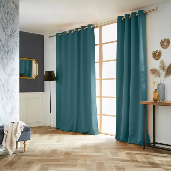 Rideau obscurcissant (180 x 260 cm) Dark Bleu canard
