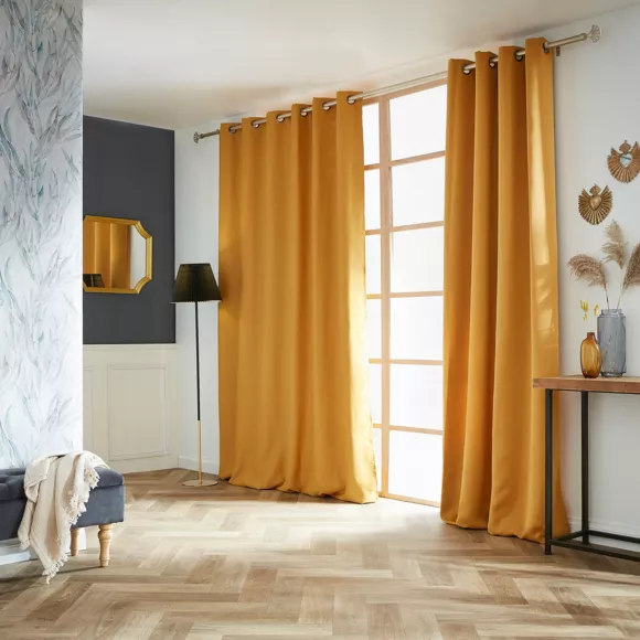 Rideau obscurcissant (180 x 260 cm) Dark Jaune moutarde