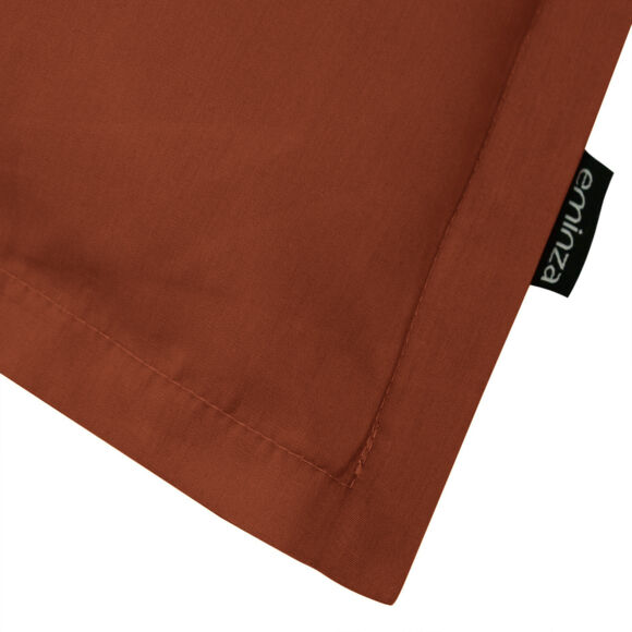 Funda de almohada rectangular en percal de algodón (70 cm) Cali Terracota
