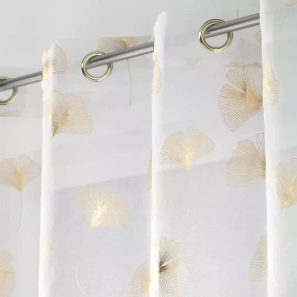 Voilage (140 x 240 cm) Ginkgold Or 2