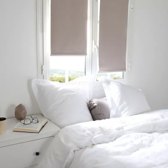 Estor para enrollar opaco Liso (60 x Alto 180 cm) Beige