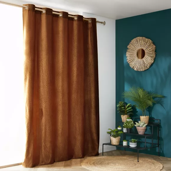 Rideau occultant velours (180 x 260 cm) Fern Camel