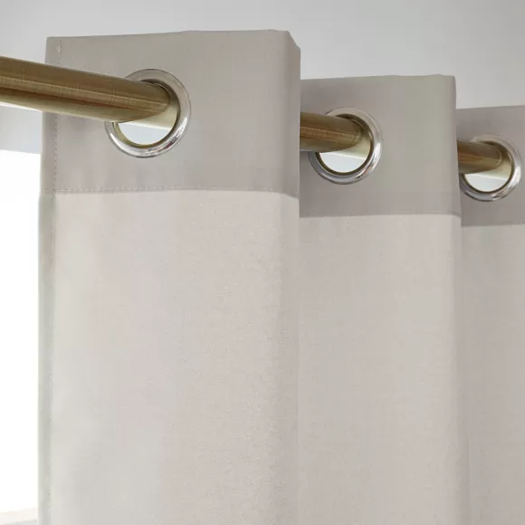 EM RIDEAU A OEILLETS 180 x 260 CM POLYESTER UNI THERMIQUE SUMMIT NATUREL