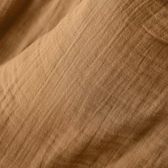 Rechteckige Tischdecke aus Baumwoll-Gaze (L250 cm) Gaïa Camel