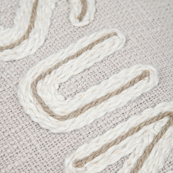 Cojín rectangular en algodón (30 x 50 cm) Arcachon Beige