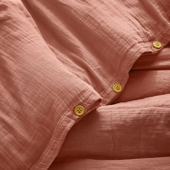 Bettbezug aus Baumwoll-Gaze (200 cm) Gaïa Rosa 2