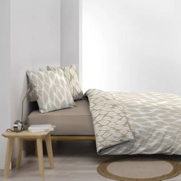 Funda nórdica y dos fundas en algodón (240 x 220 cm) Mareva Beige