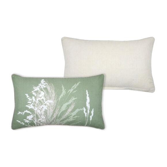 Cuscino rettangolare cotone (30 x 50 cm) Coralia Verde